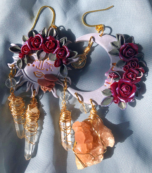 *new* Blushing Celestials (pink amethyst, fluorite, singing brass quartz)