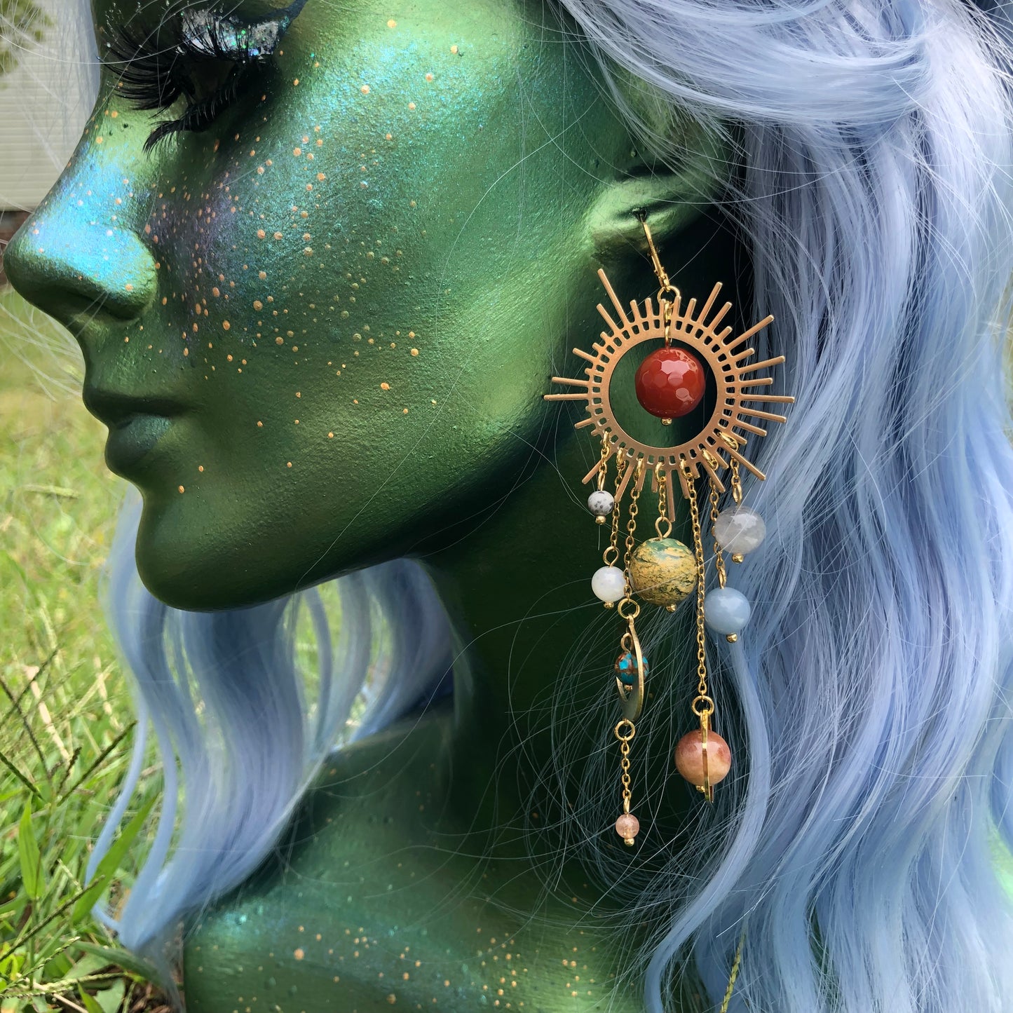 *Restocked with Variants* *Viral* Galaxy Earrings in Gold