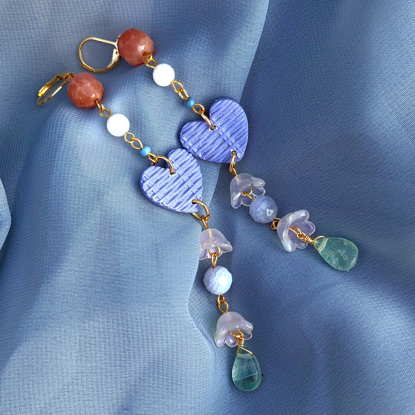 Picnic - Sunstone, Moonstone, Blue Lace Agate, Fluorite