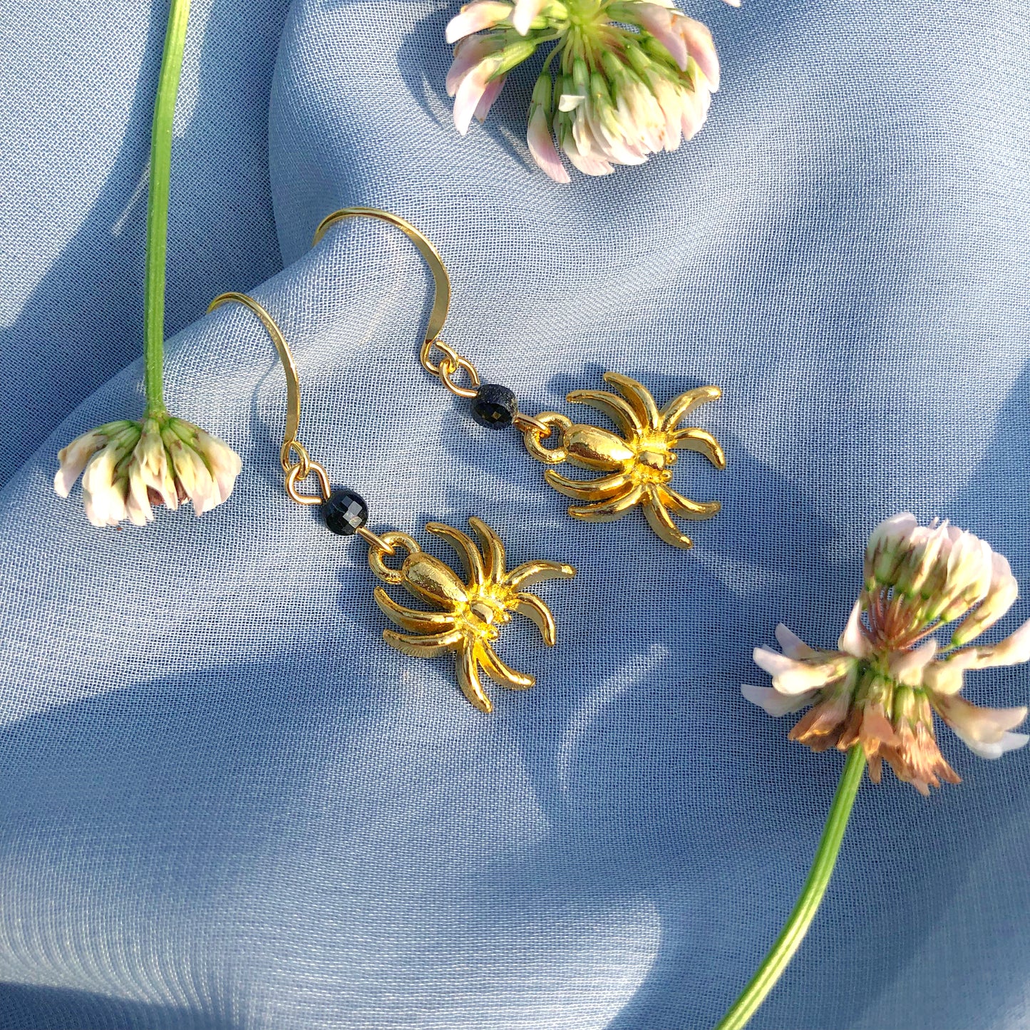 Faceted Tourmaline Spiders