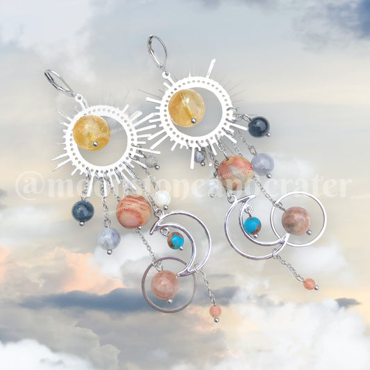 Galaxy Earrings in Stainless Citrine *Viral*