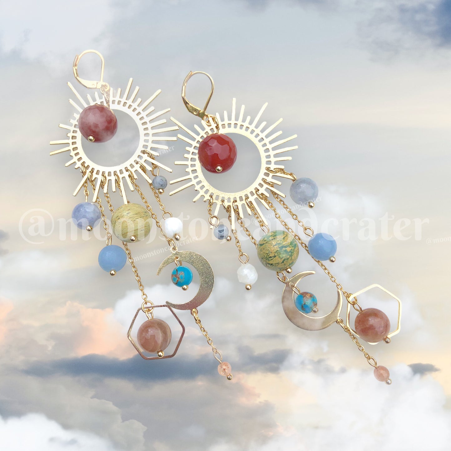 *Restocked with Variants* *Viral* Galaxy Earrings in Gold