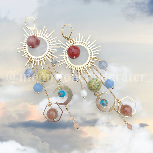 *Restocked with Variants* *Viral* Galaxy Earrings in Gold
