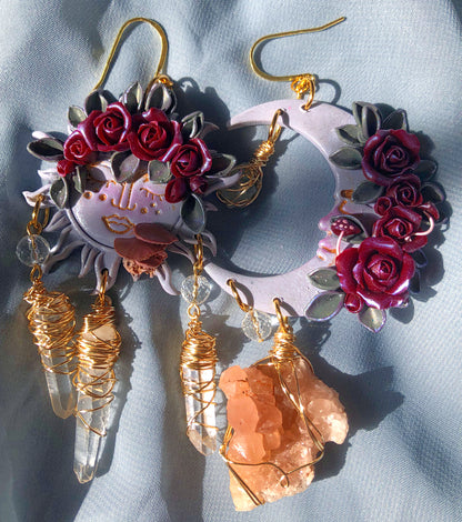 *new* Blushing Celestials (pink amethyst, fluorite, singing brass quartz)