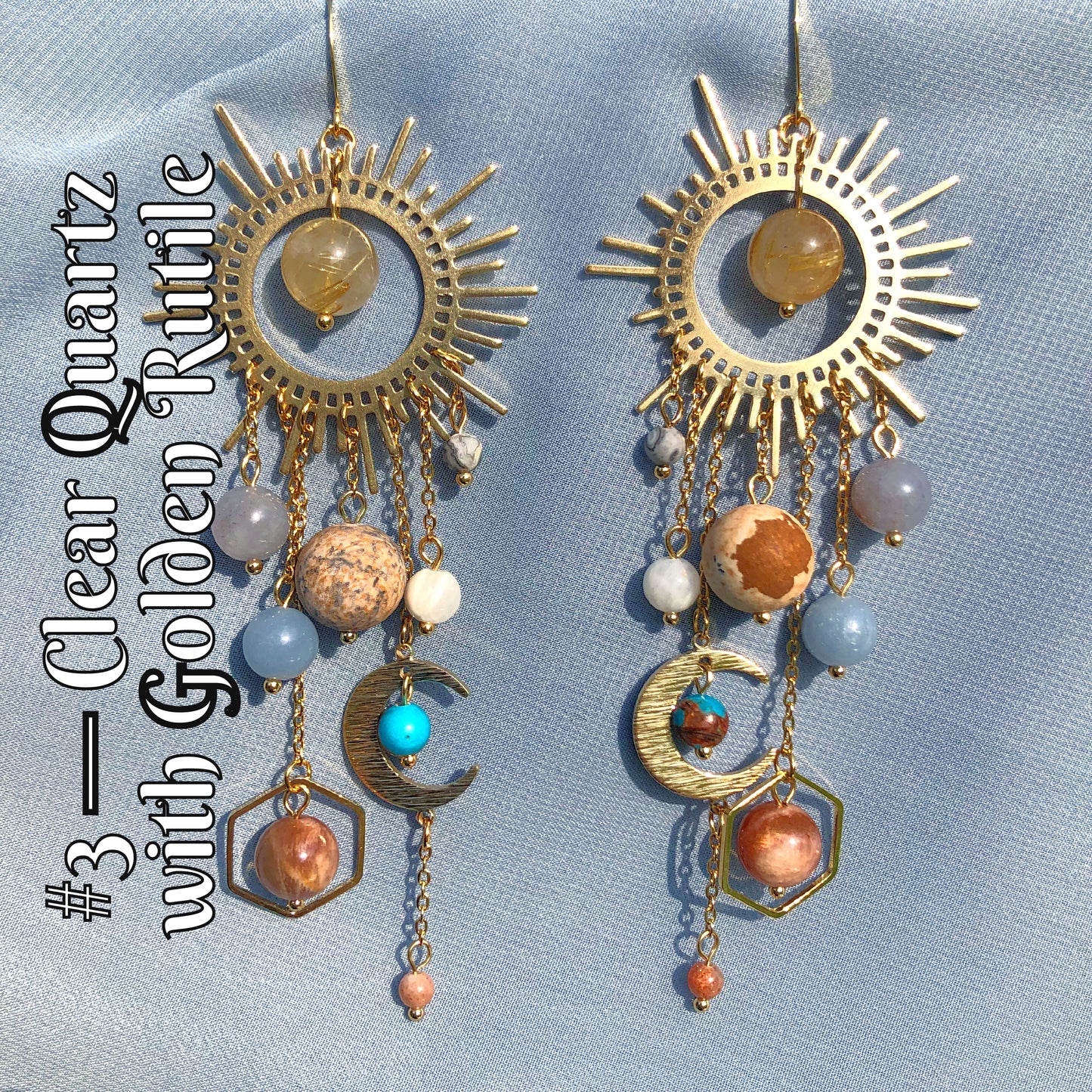 *Restocked with Variants* *Viral* Galaxy Earrings in Gold