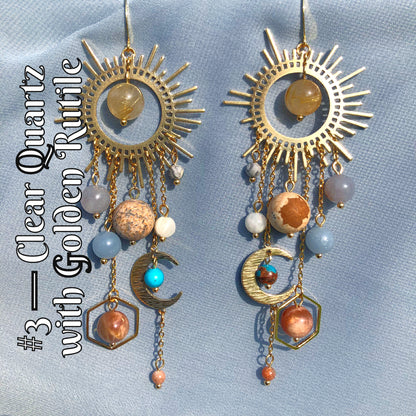 *Restocked with Variants* *Viral* Galaxy Earrings in Gold