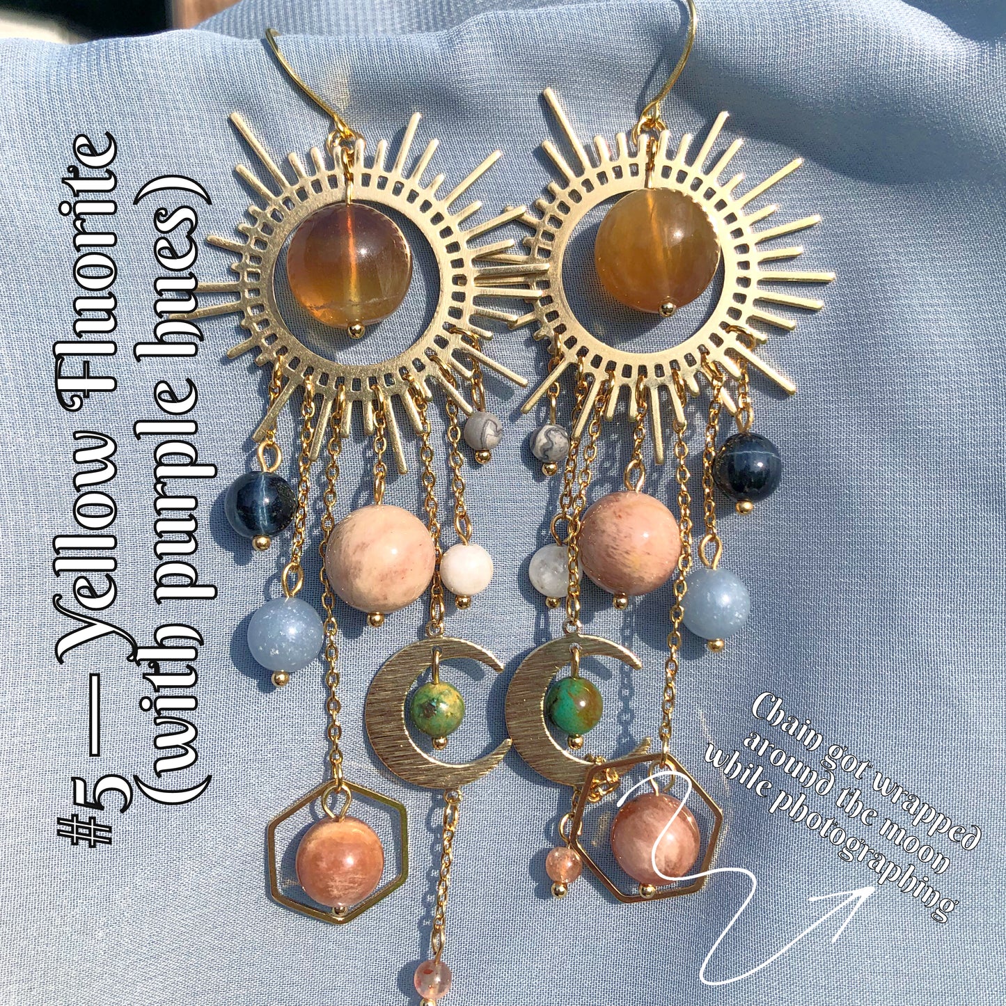 *Restocked with Variants* *Viral* Galaxy Earrings in Gold