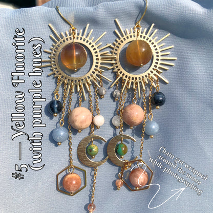 *Restocked with Variants* *Viral* Galaxy Earrings in Gold