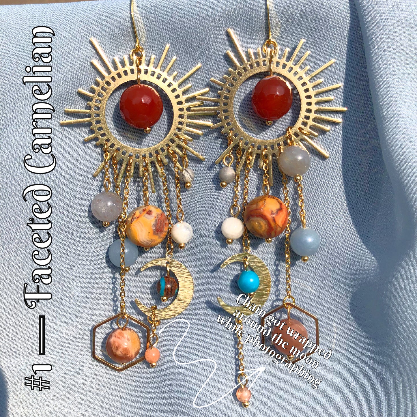 *Restocked with Variants* *Viral* Galaxy Earrings in Gold
