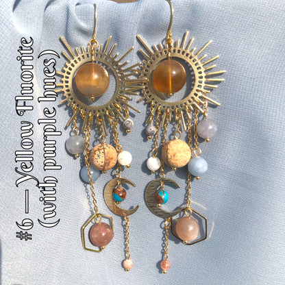 *Restocked with Variants* *Viral* Galaxy Earrings in Gold